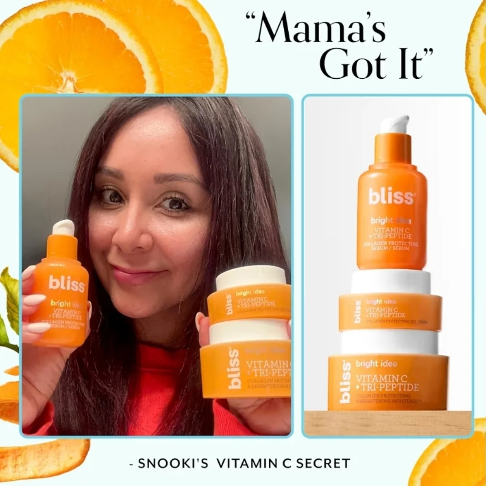 Bliss Bright Idea Brightening Moisturizer w/Vitamin C & Tri-peptides, 50ml, NIB - Picture 2 of 6